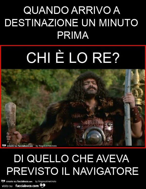 Quando arrivo a destinazione un minuto prima di quello che aveva previsto il navigatore