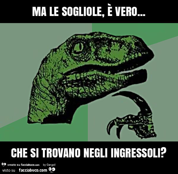 Ma le sogliole, è vero&hellip; che si trovano negli ingressoli?