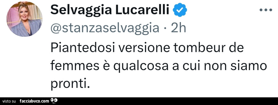 Piantedosi versione tombeur de femmes è qualcosa a cui non siamo pronti