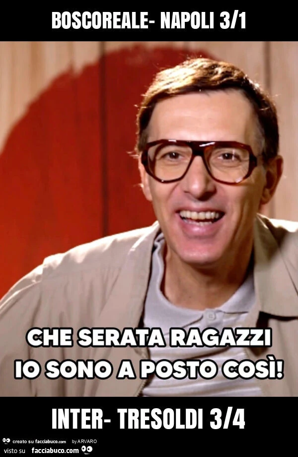 Boscoreale- napoli 3/1 inter- tresoldi 3/4
