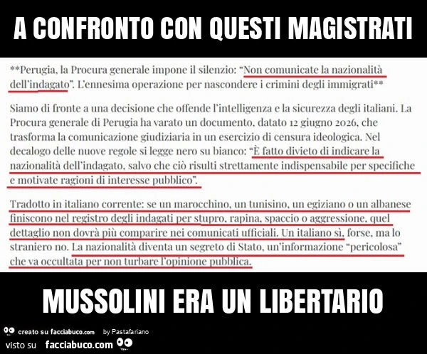 A confronto con questi magistrati mussolini era un libertario