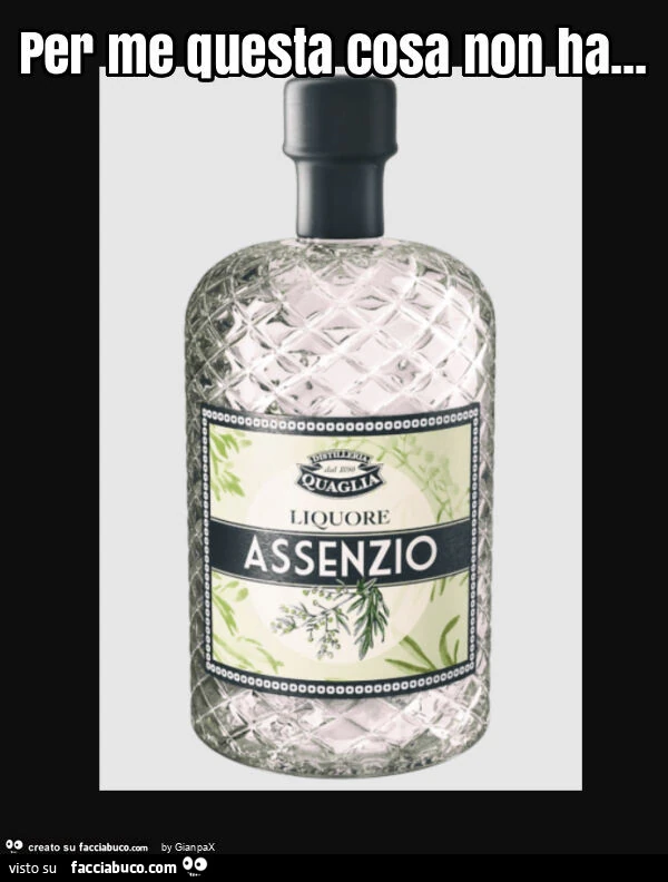 Per me questa cosa non ha