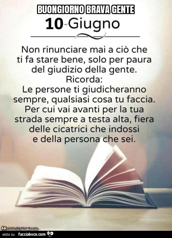 Buongiorno brava gente