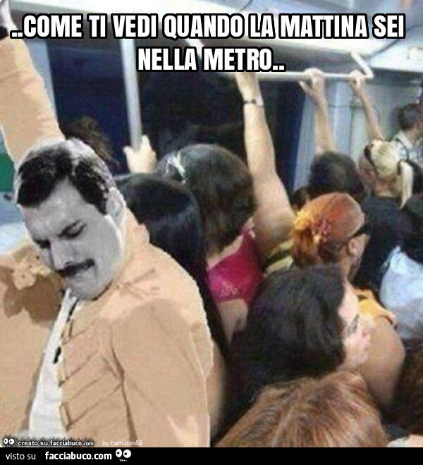 Come ti vedi quando la mattina sei nella metro