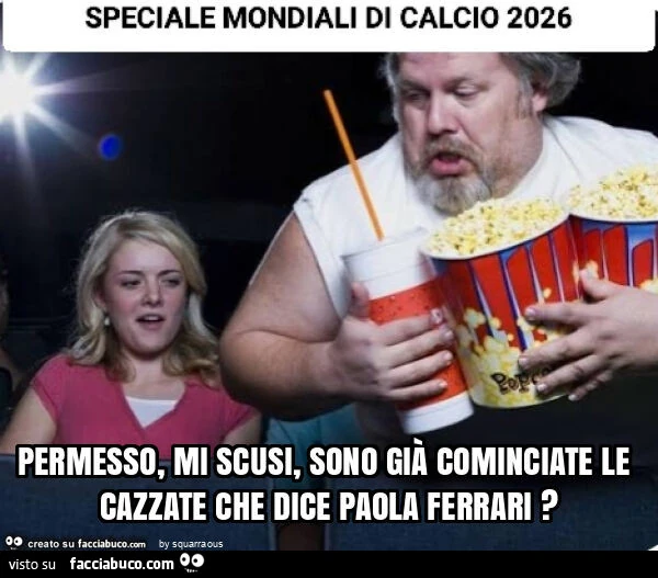 Permesso, mi scusi, sono già cominciate le cazzate che dice paola ferrari?