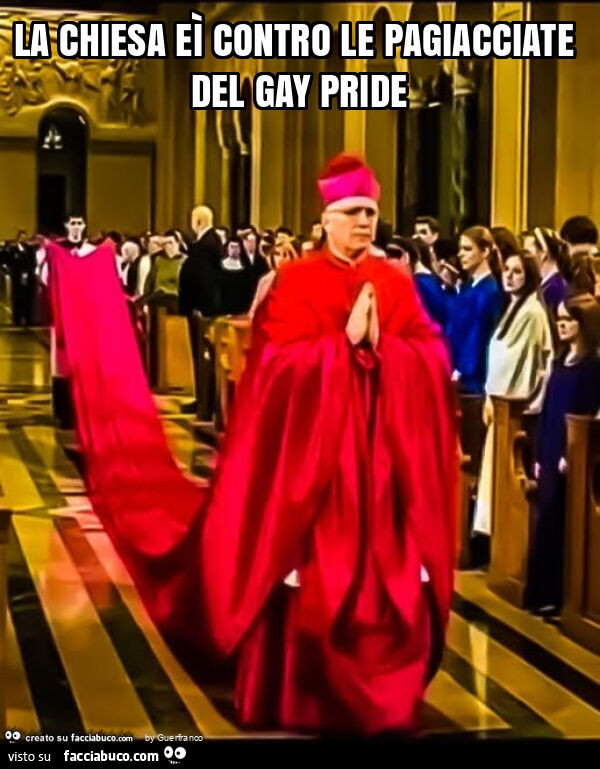 La chiesa eì contro le pagiacciate del gay pride