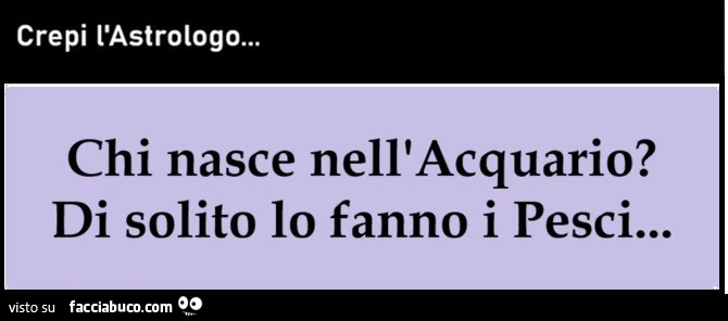 Astrologia contraddittoria