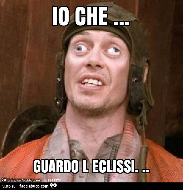 Io che… guardo l eclissi