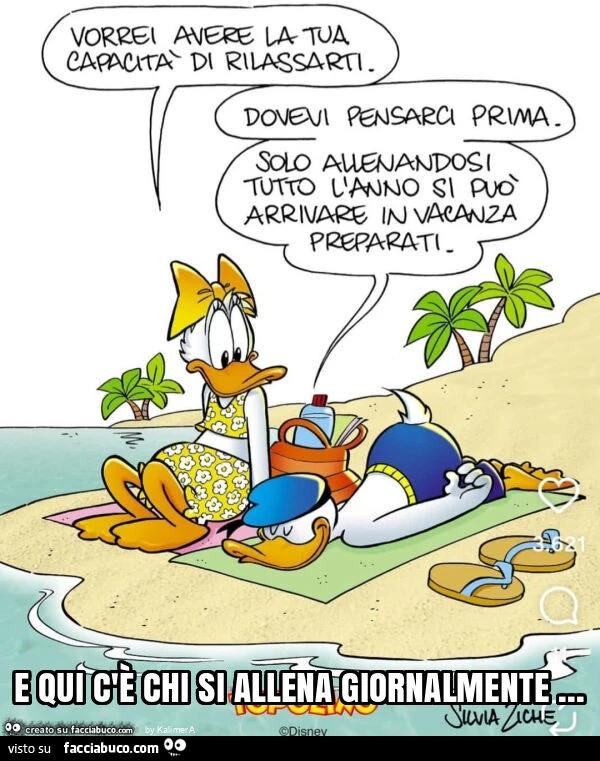 E qui c'è chi si allena giornalmente
