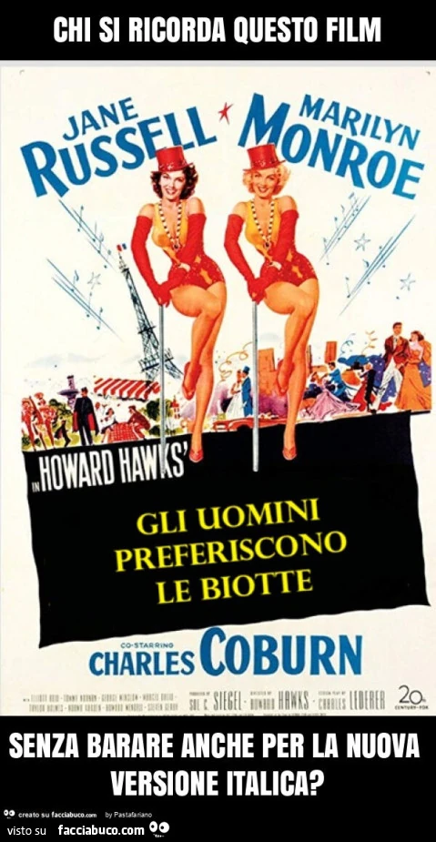 Chi si ricorda questo film senza barare, anche per la nuova versione italica?