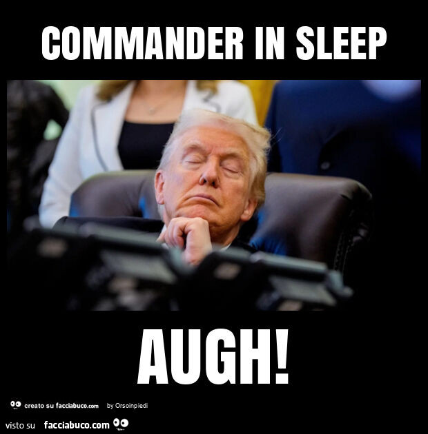 Commander in sleep augh