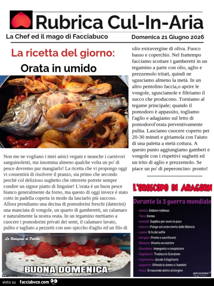 Orata in umido