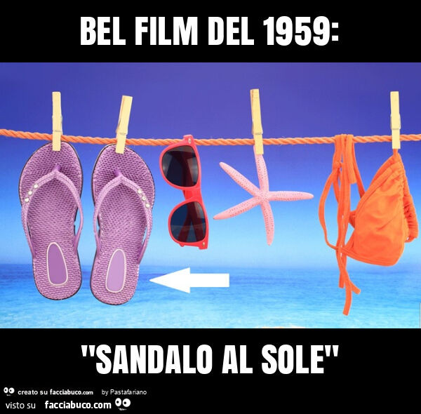 Bel film del 1959: "sandalo al sole"