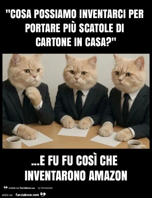 "cosa possiamo inventarci per portare più scatole di cartone in casa? "&hellip; e fu fu così che inventarono amazon