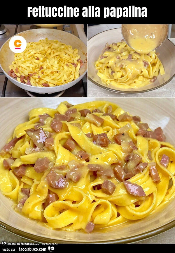 Fettuccine alla papalina
