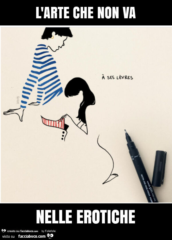 L'arte che non va nelle erotiche