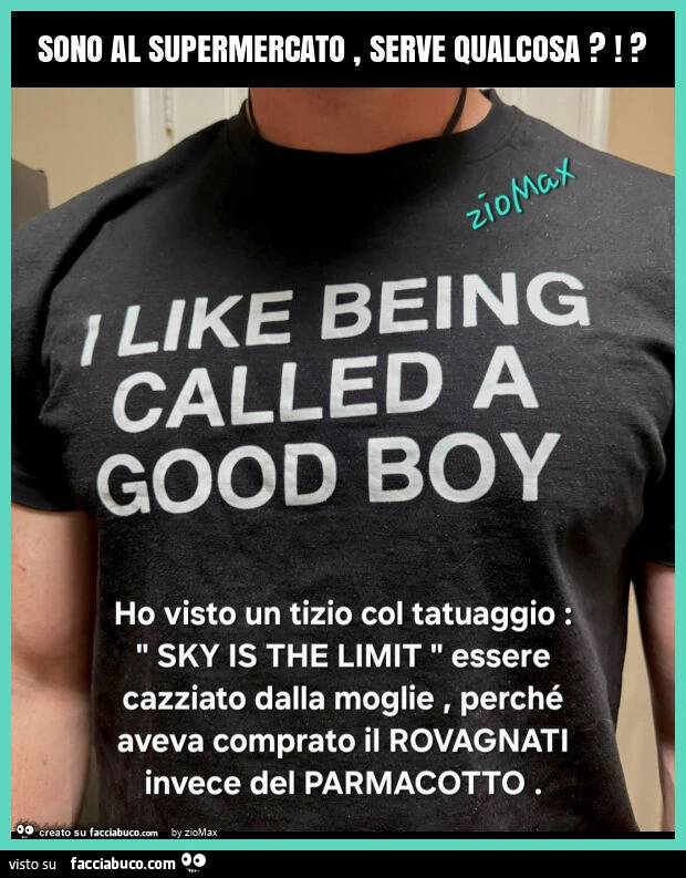 Sono al supermercato, serve qualcosa?!?