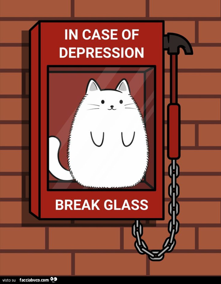 In case of depression break glass