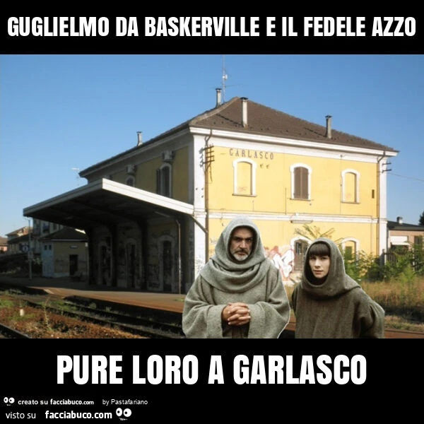 Guglielmo da baskerville e il fedele azzo pure loro a garlasco