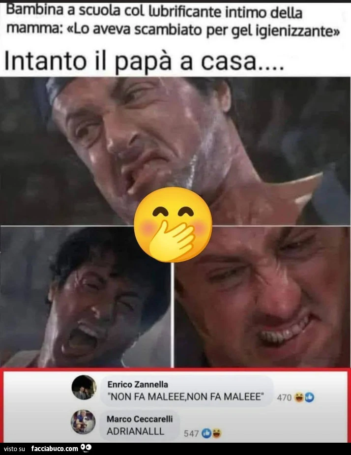 Bambina a scuola vol lubrificante della mamma