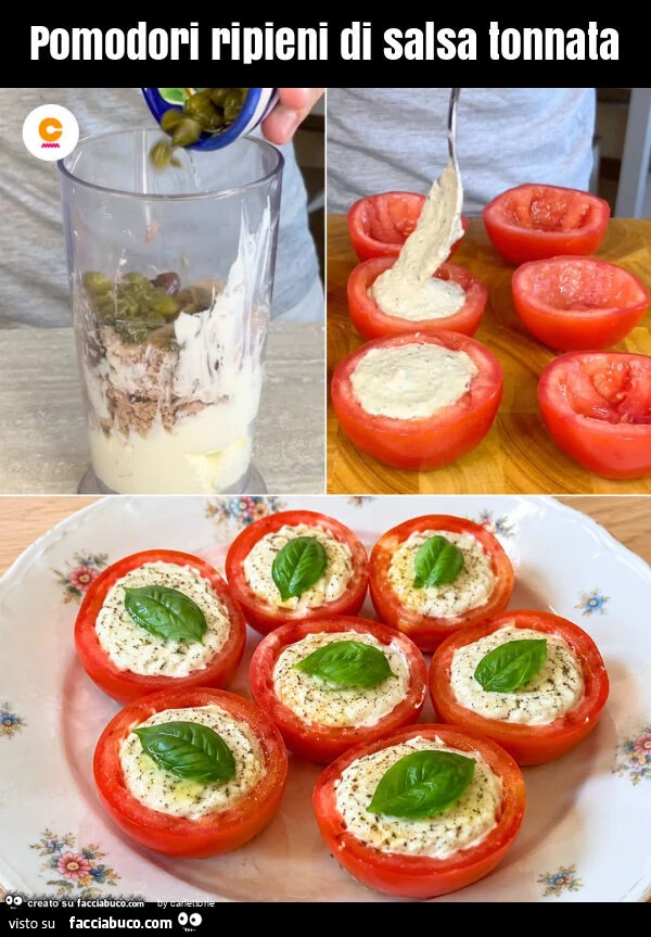 Pomodori ripieni di salsa tonnata