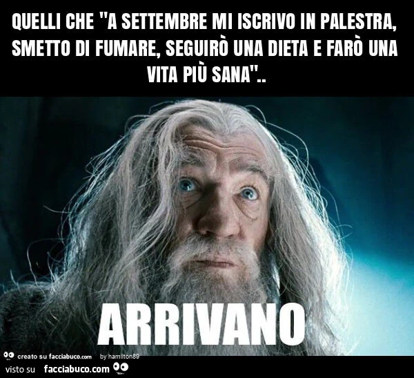 Quelli che "a settembre mi iscrivo in palestra, smetto di fumare, seguirò una dieta e farò una vita più sana"