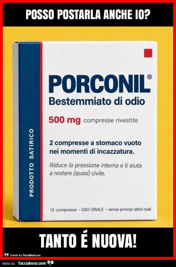 Posso postarla anche io? Tanto é nuova