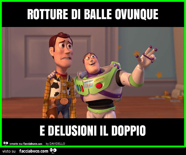 Rotture di balle ovunque e delusioni il doppio