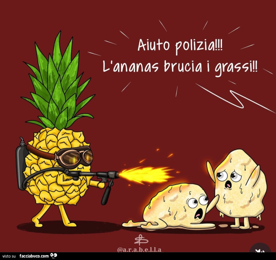 Aiuto polizia! L'ananas brucia i grassi