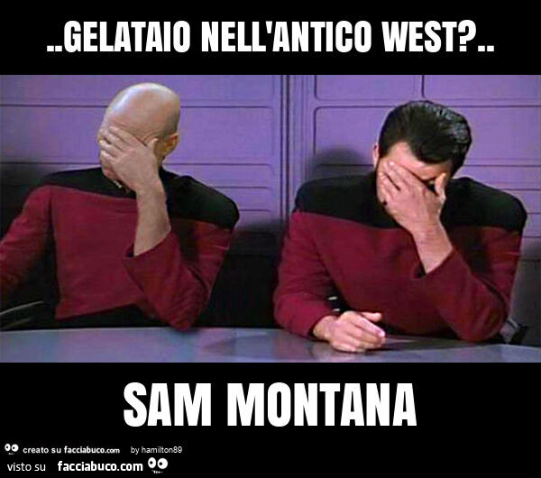 Gelataio nell'antico west? . Sam montana