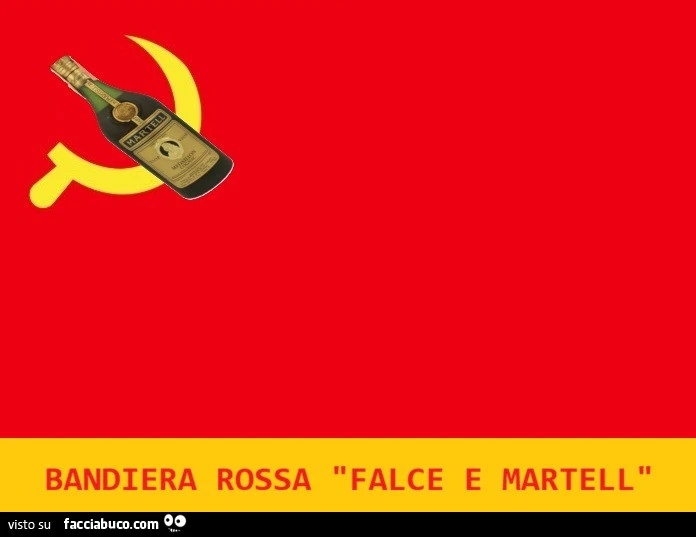 Bandiera rossa falce e martell