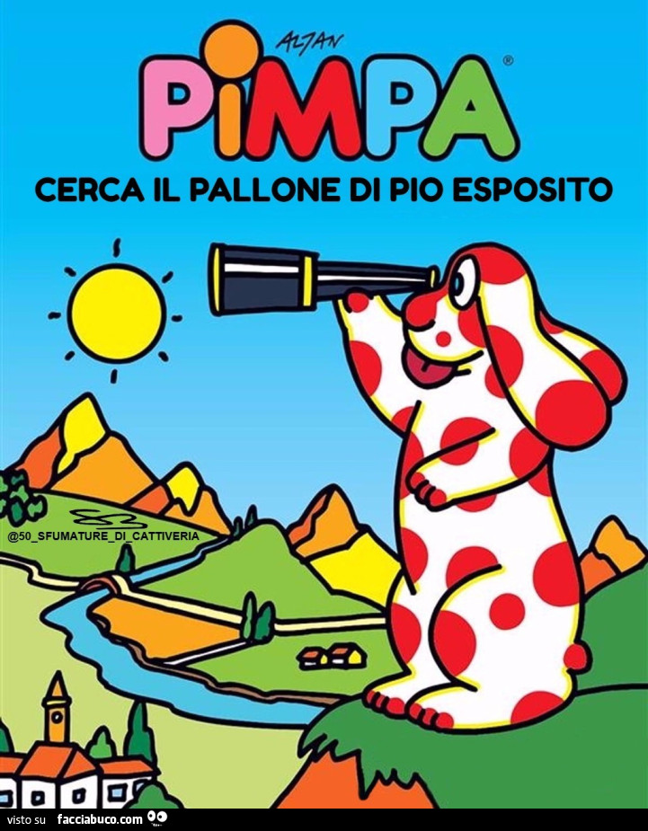 Pimpa cerca il pallone di Pio Esposito