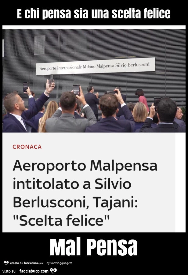 E chi pensa sia una scelta felice mal pensa