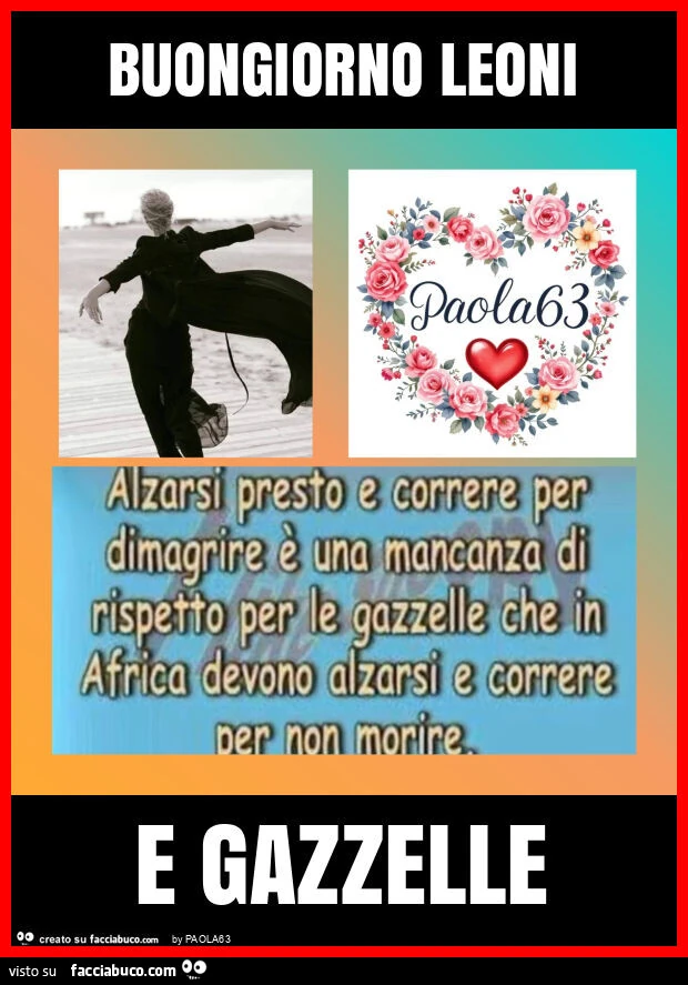Buongiorno leoni e gazzelle