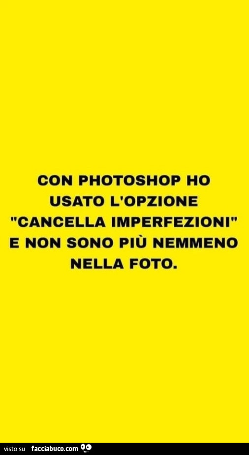 Con photoshop ho usato l'opzione cancella imperfezioni e non sono più nemmeno nella foto