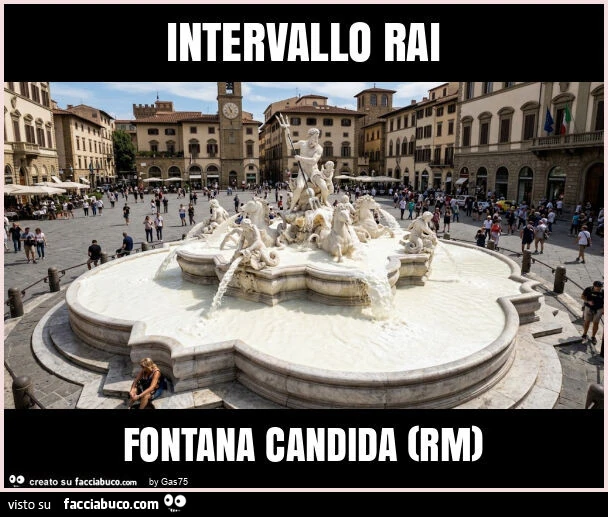 Intervallo rai fontana candida (rm)