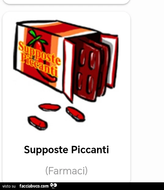 Supposte piccanti