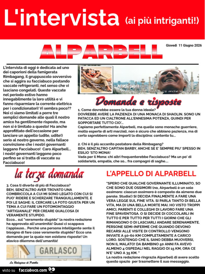 L'intervista ad Alparbell