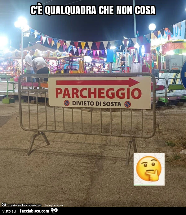 C'è qualquadra che non cosa