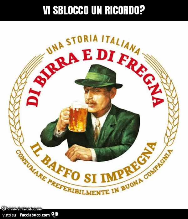 Vi sblocco un ricordo?