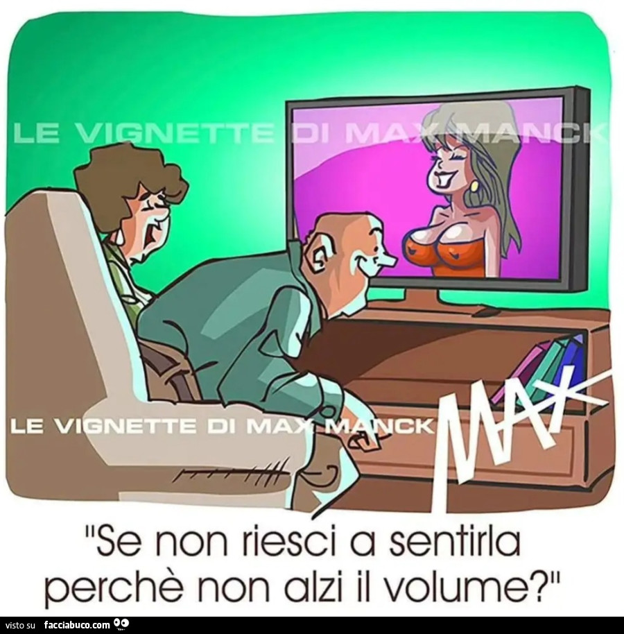 Se non riesci a sentirla perché non alzi il volume