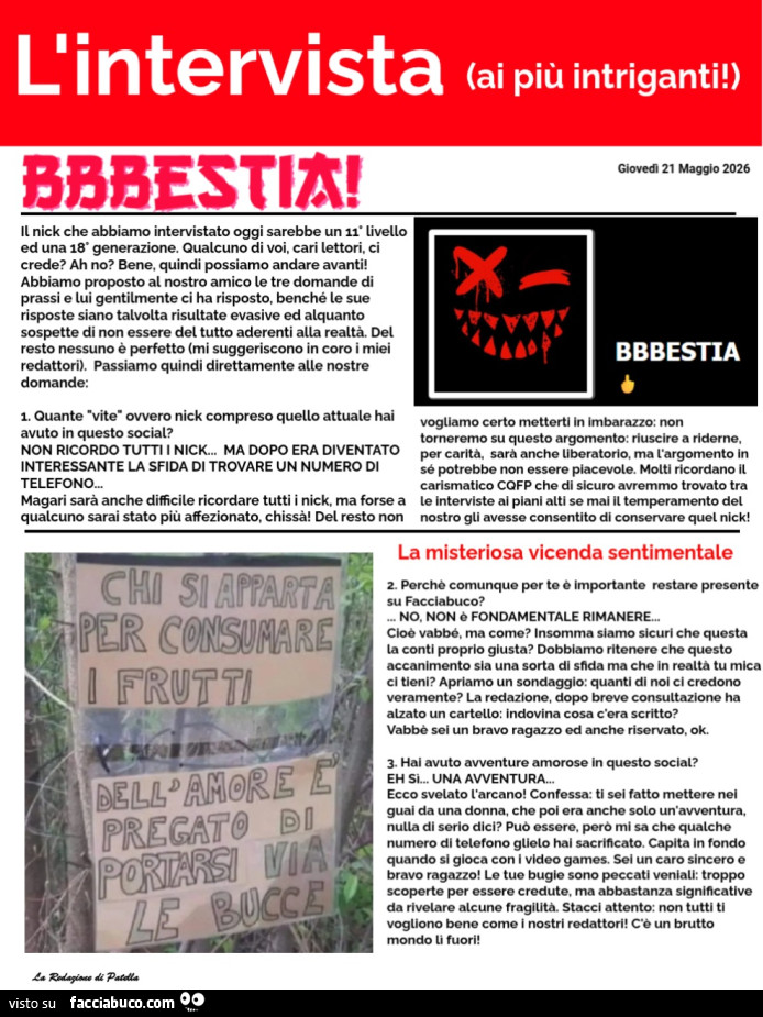 Intervista a BBBestia