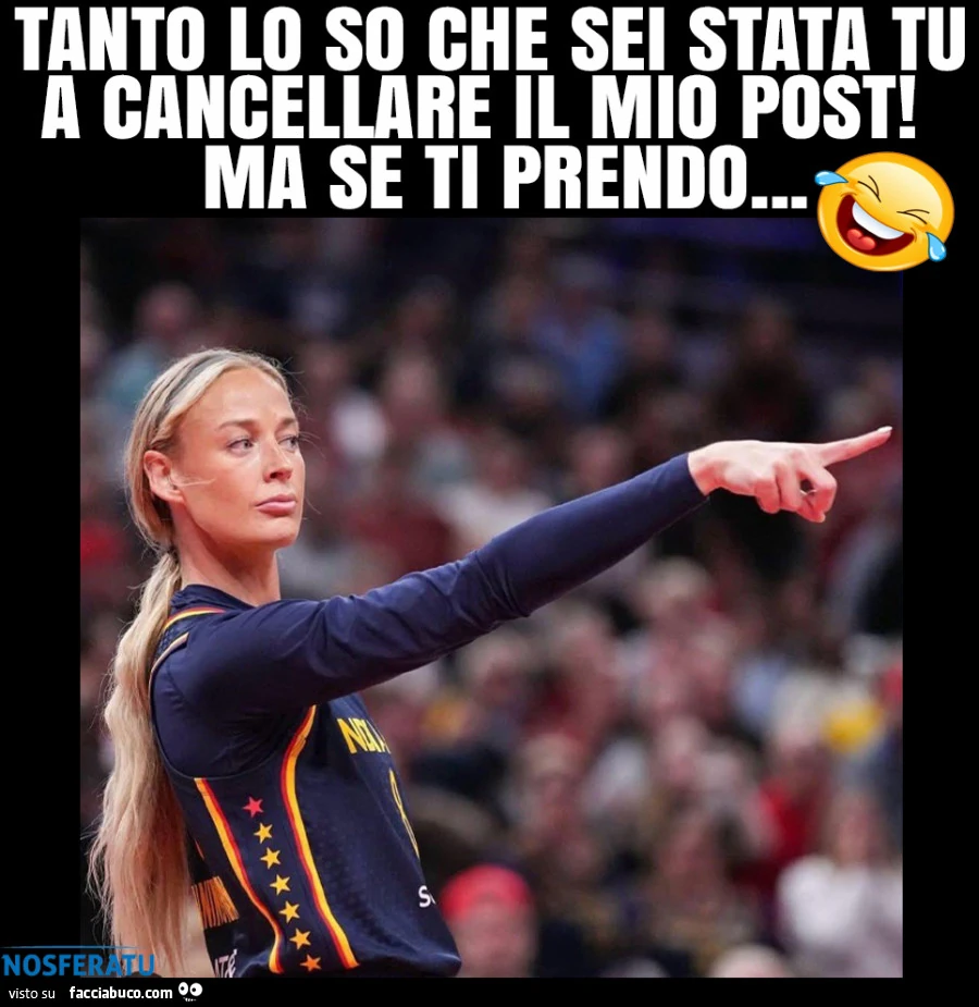 Tanto lo so che sei stata tu a cancellare il mio post