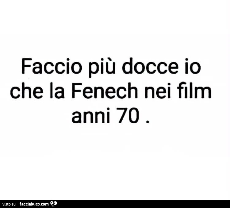 Faccio più docce io che la Fenech nei film anni 70