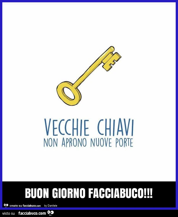 Vecchie chiavi non aprono nuove porte