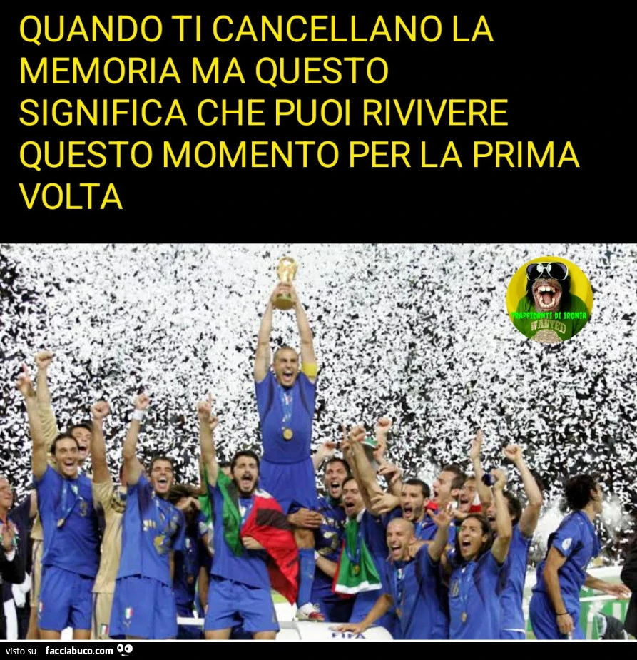 Quando ti cancellano la memoria ma questo significa che puoi rivivere