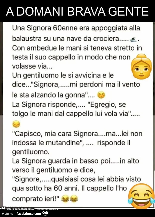 A domani brava gente