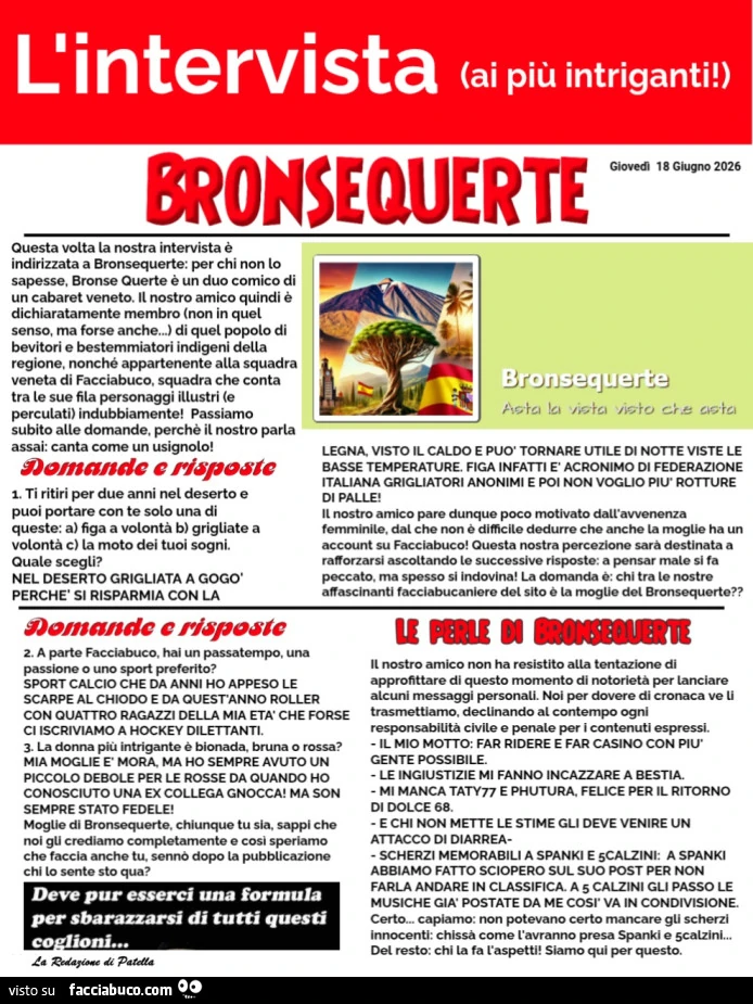 Intervista a Bronsequerte