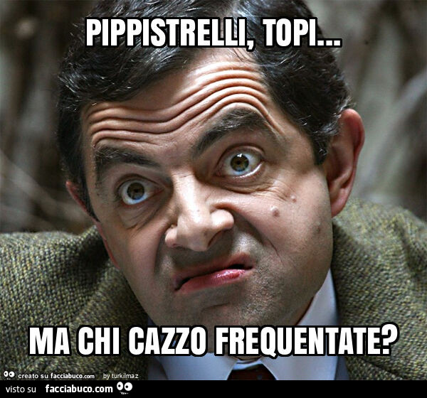 Pippistrelli, topi&hellip; ma chi cazzo frequentate?