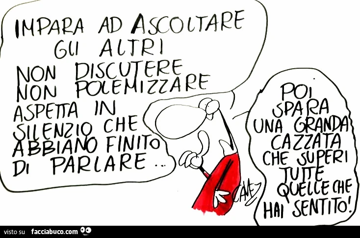 Cavez. Impara ad ascoltare gli altri&hellip; poi spara
